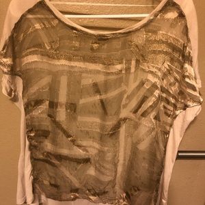 Urban Outfitters Gold Silence + Noise Blouse